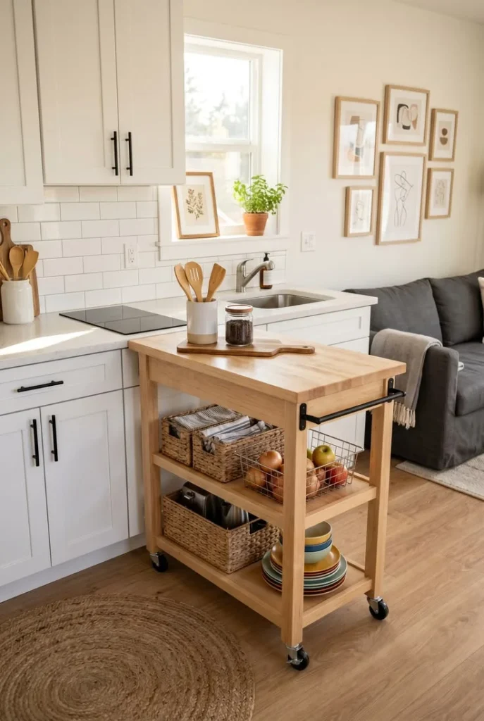 Slim Rolling Kitchen Carts