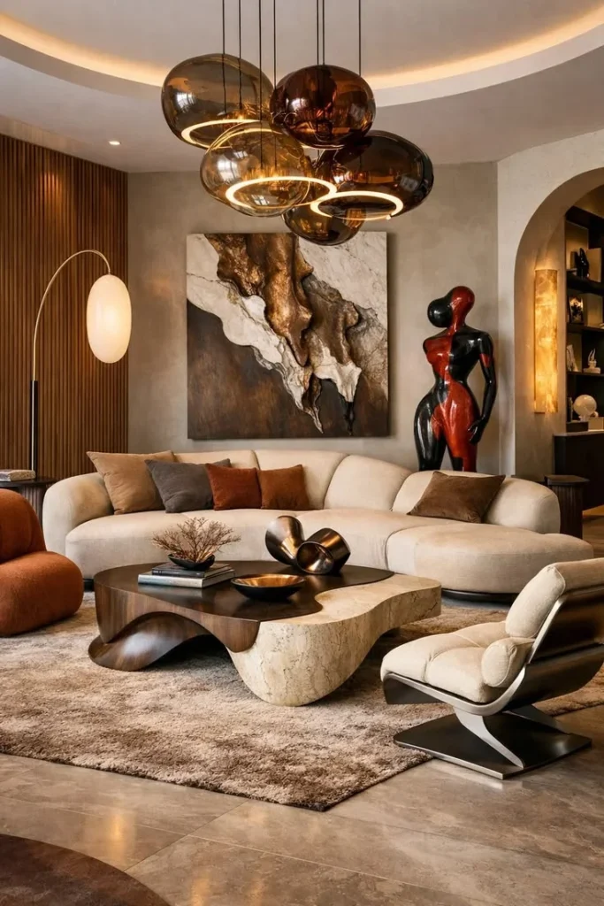 Statement Lighting Fixture as Sculptural Art