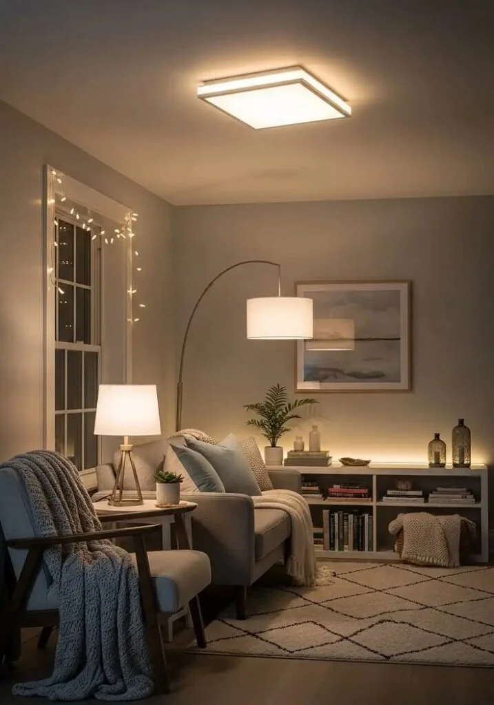 Strategic Lighting Corners for Depth Illusion