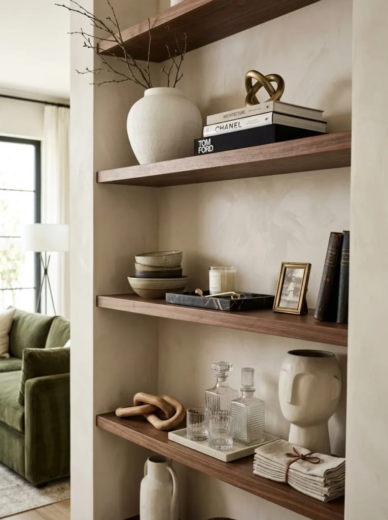 Style Open Shelving Carefully luxury home decor
