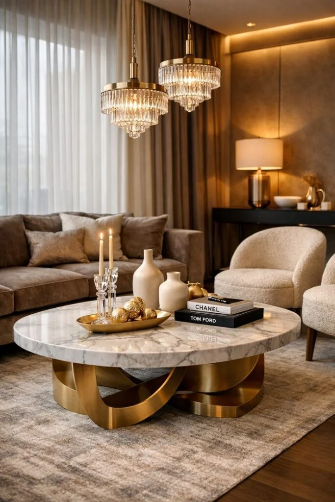 Style a Luxurious Coffee Table with Layered Decor