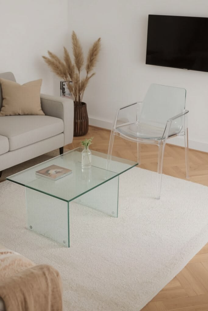 Transparent Furniture Pieces Affordable Minimalist Studio Apartment Ideas 2026
