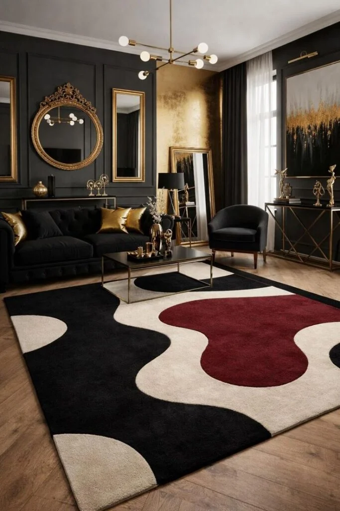 Use Dark Wood Furniture for Rich Sophisticated Contrast