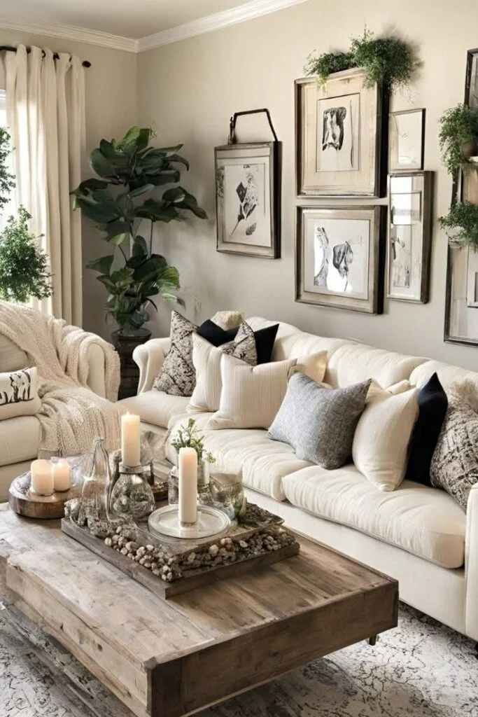 Use Layered Rugs to Make the Living Room Feel Cozy