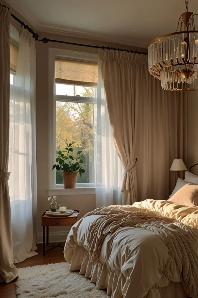 Use Oversized Curtains to Make Ceilings Look Taller