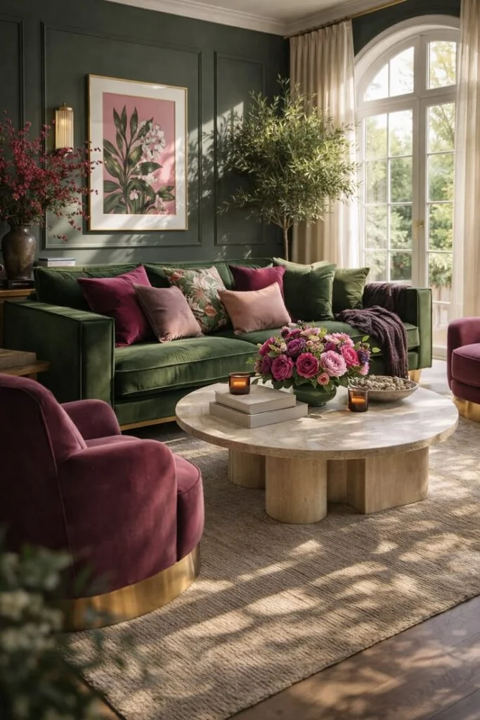 Velvet Sofas for Rich Texture