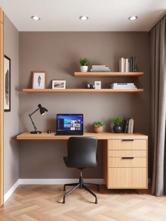 Wall-Mounted Desks for Compact Workspaces