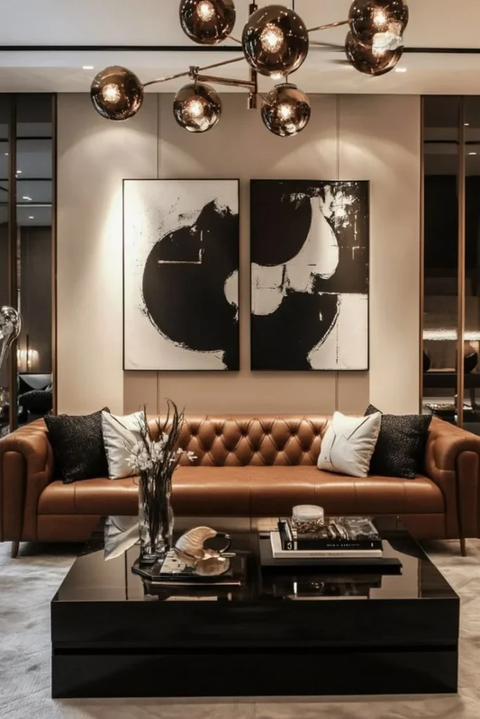 Warm Leather or Suede Accent Pieces