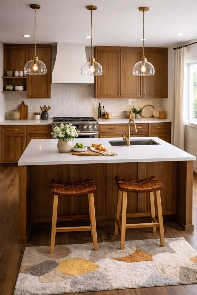 Warm Scandinavian Kitchens