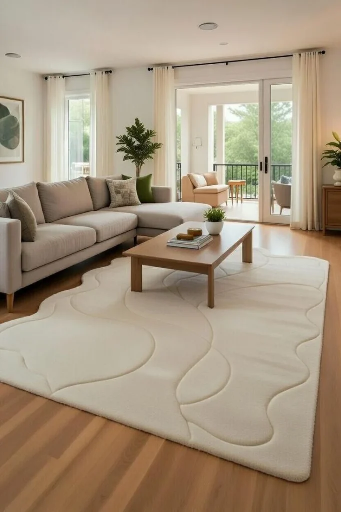 White On White Texture Rugs