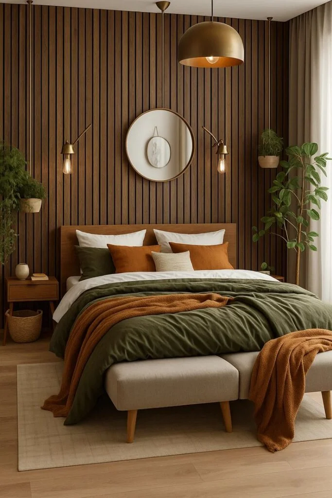Wooden Accent Wall Warmth