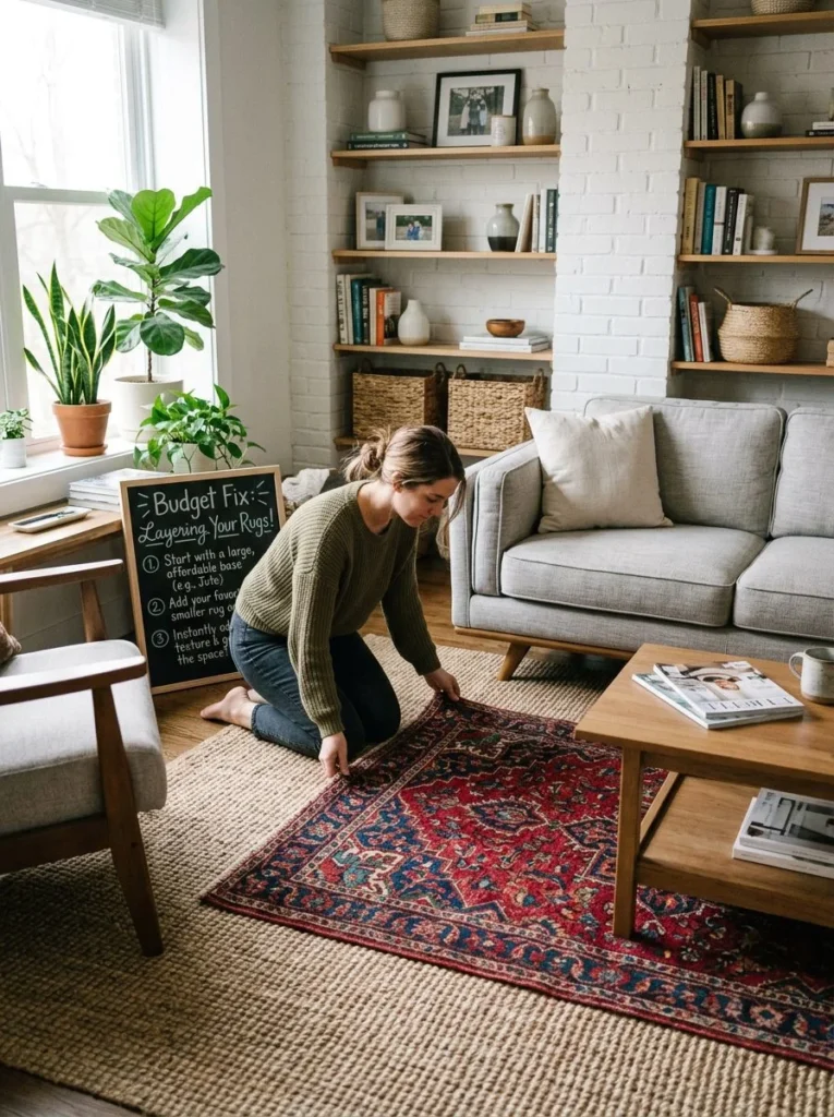 Wrong Rug Size That Breaks the Room Flow Cheap Home Decor Ideas