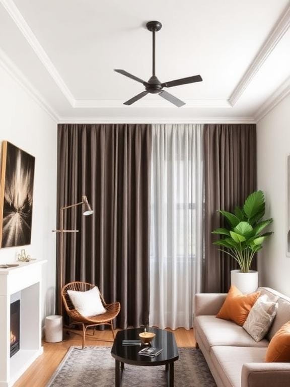 eiling-High Curtains