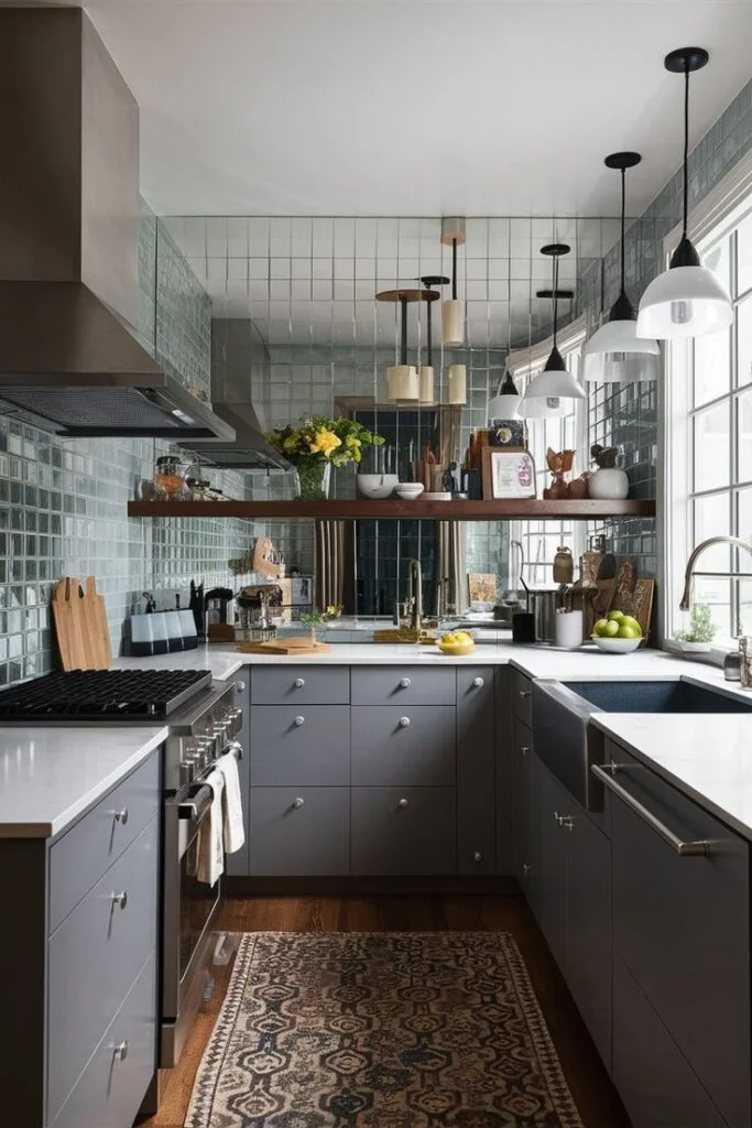 Add Mirrors or Reflective Surfaces for Depth