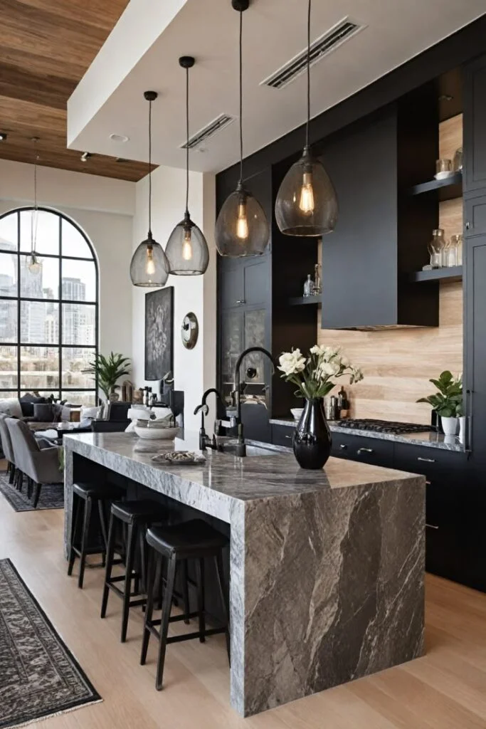 Add Sleek Bar Seating for Modern Functionality