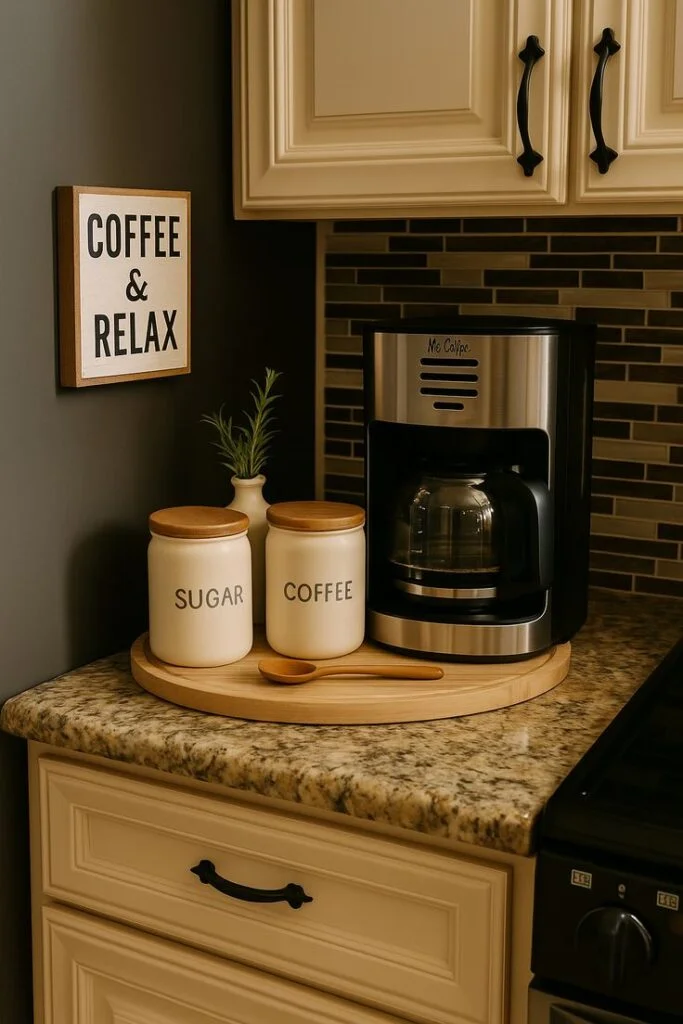 Add a Coffee Station for Functional Charm