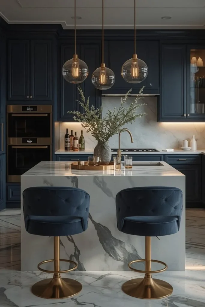 Add a Sleek Kitchen Island for Function and Style