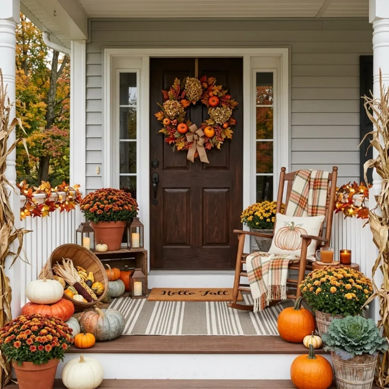 Beautiful Fall Front Porch Decor Ideas Create a Warm Welcome This Autumn