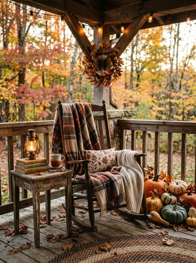 Cozy Autumn Reading Nook Beautiful Fall Front Porch Decor Ideas 