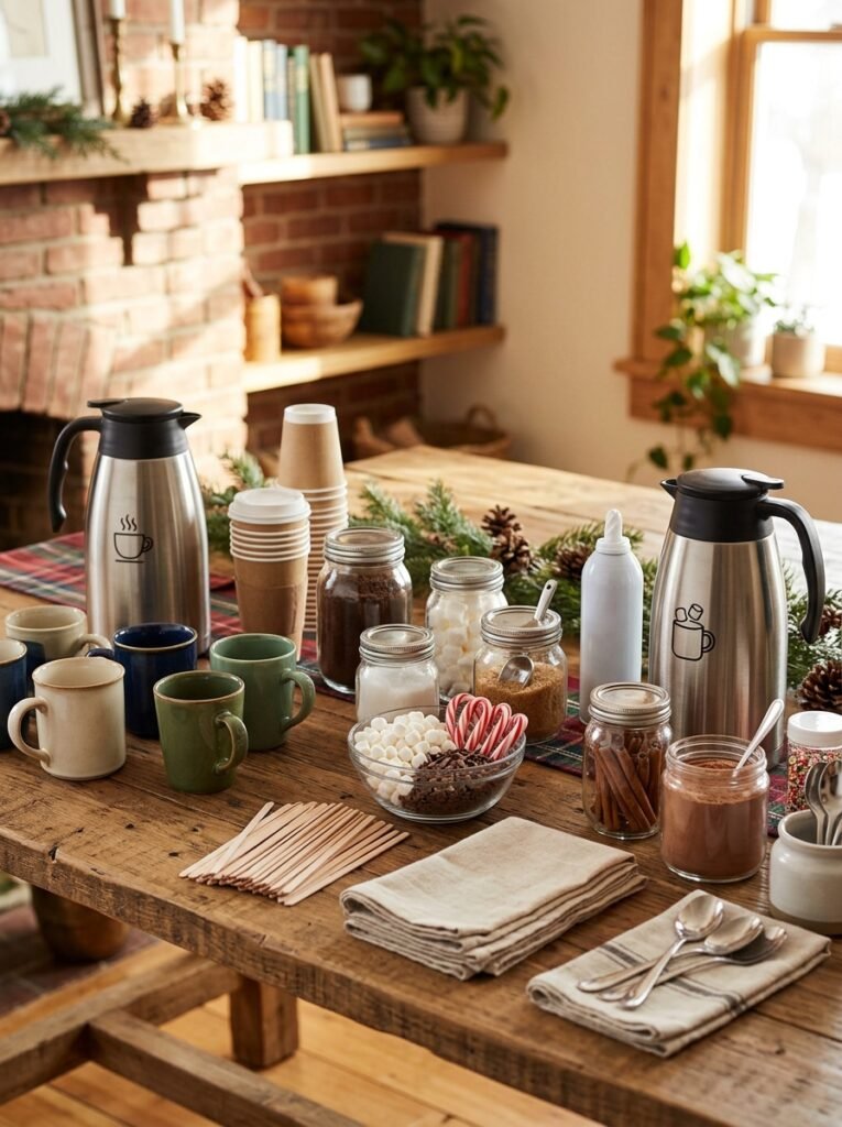 Create a Coffee and Hot Cocoa Station