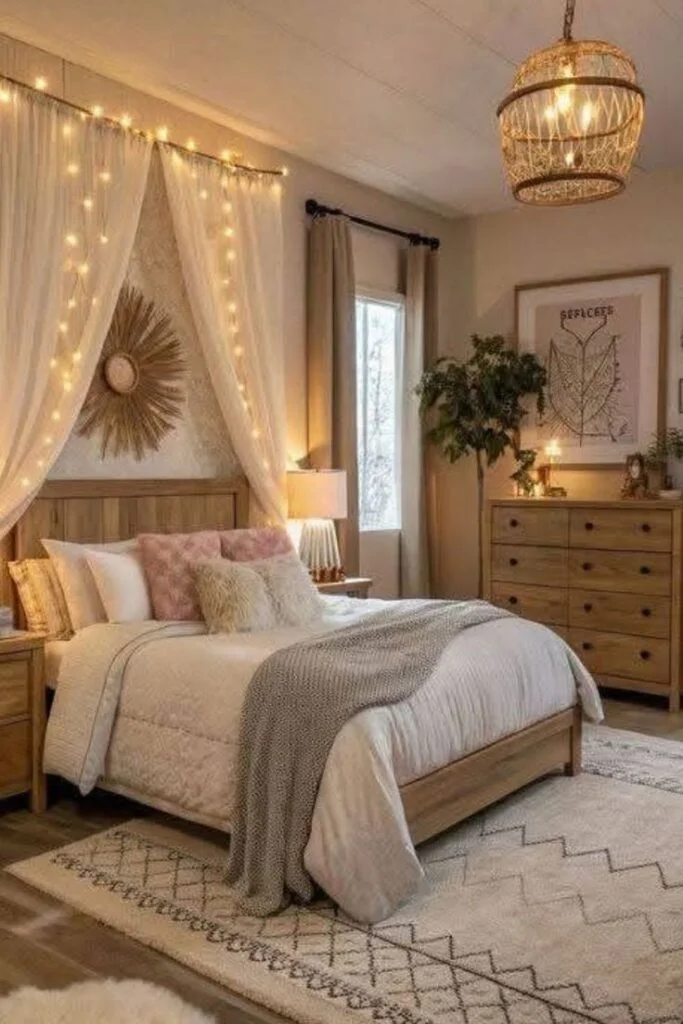 Create a Cozy Canopy Bed Boho Style