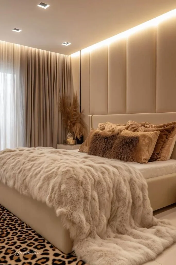 Create a Statement Bed Wall with Texture