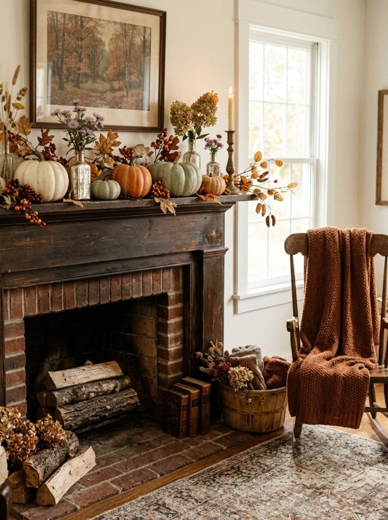 Decorate with Vintage Inspired Fall Finds