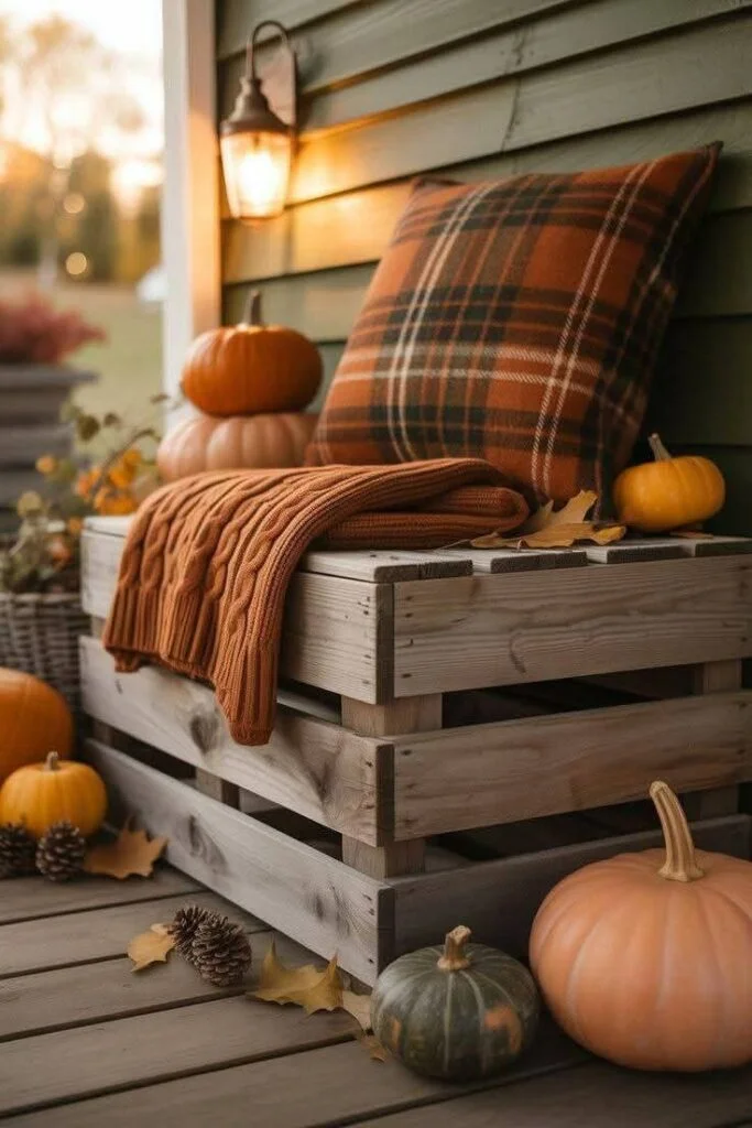 Farmhouse Pumpkin Crate Stack