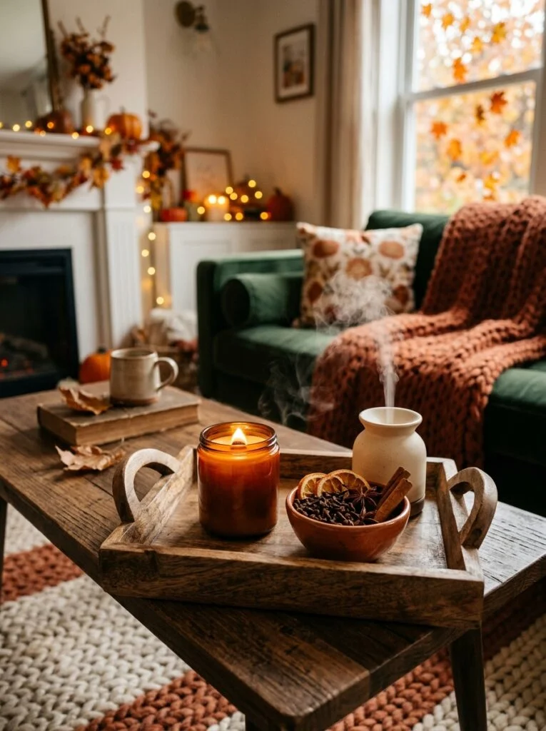 Fill the Room with Cozy Fall Scents Cozy Fall Living Room