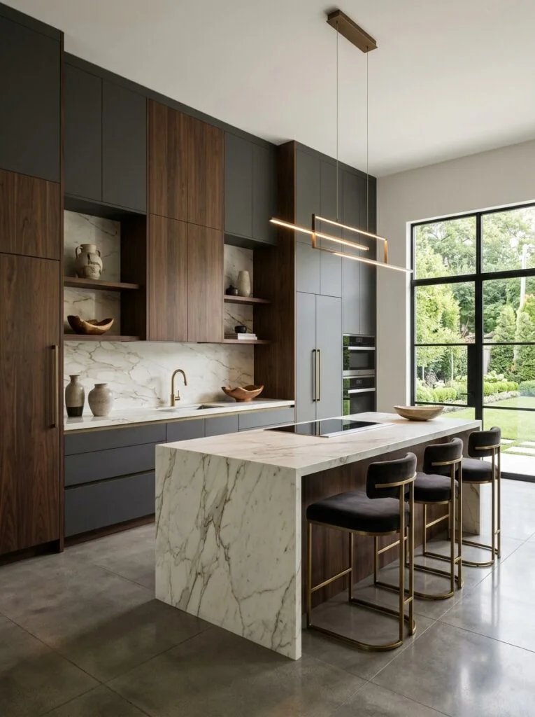 Floor-to-Ceiling Cabinets for a Seamless Luxury Look Luxuary Kitchen decor Ideas That Look Expensive