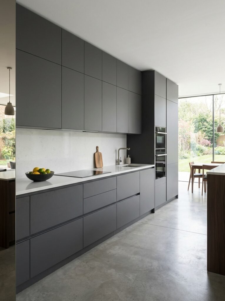 Handleless Cabinets for a Sleek Contemporary Appearance