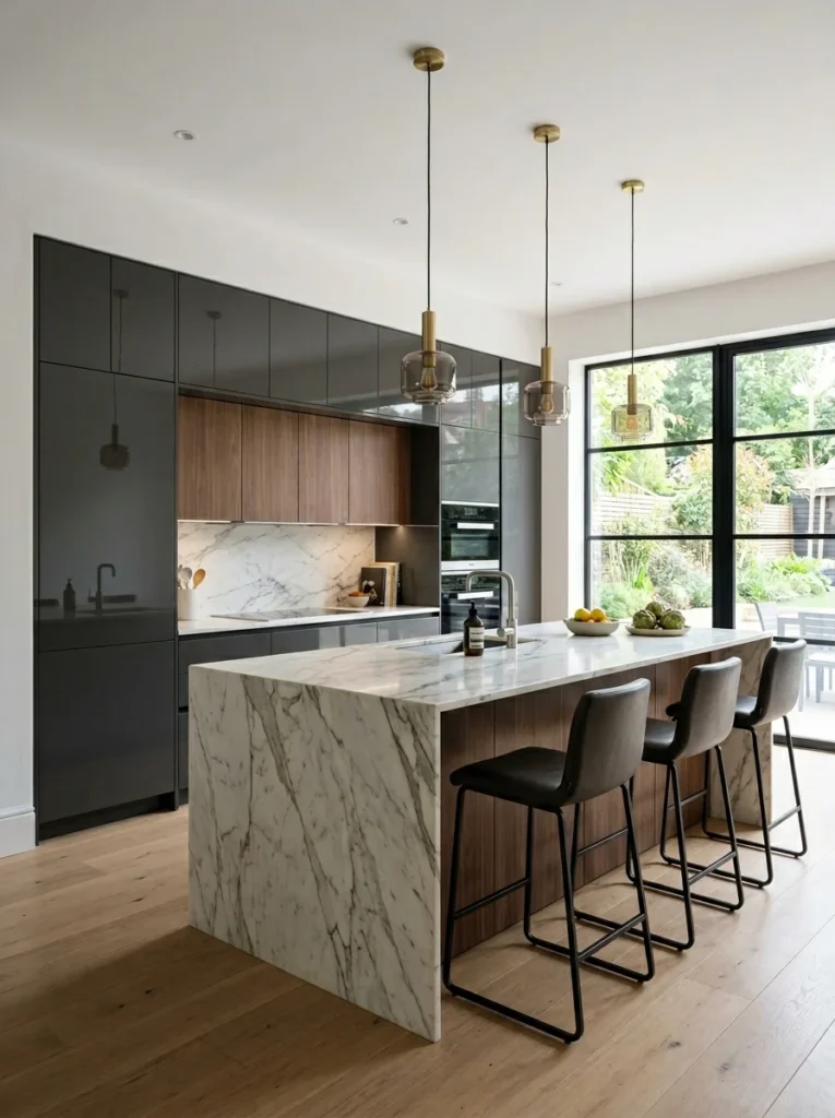 Handleless Cabinets for a Sleek Contemporary Appearance Luxuary Kitchen decor Ideas That Look Expensive
