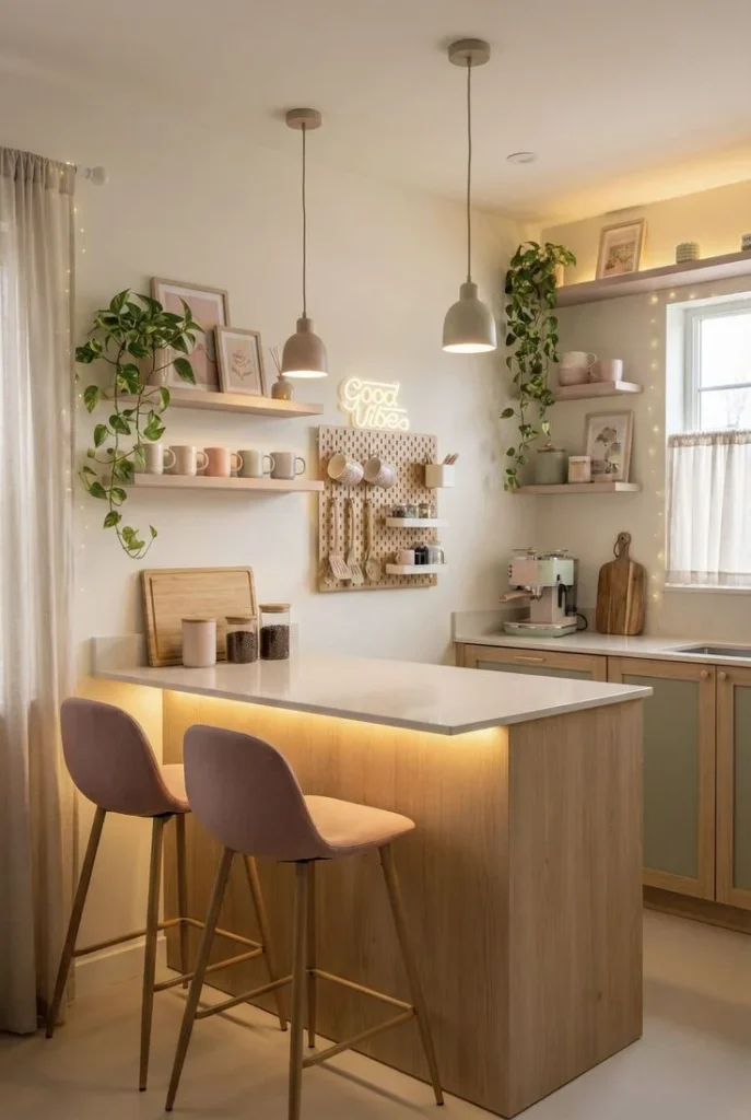 Install Open Shelving for Airy Storage