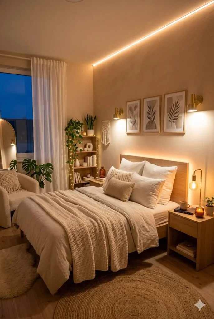 Install Wall Mounted Lighting to Free Up Space