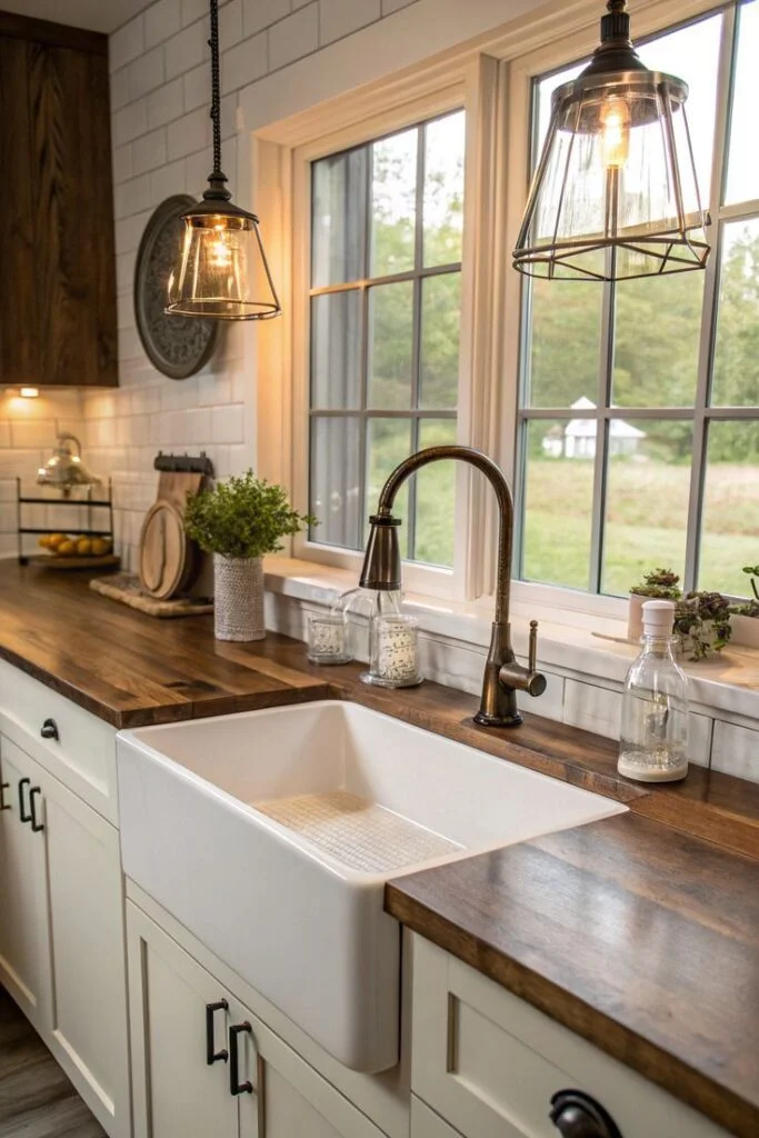 Install a Farmhouse Sink for Classic Appeal