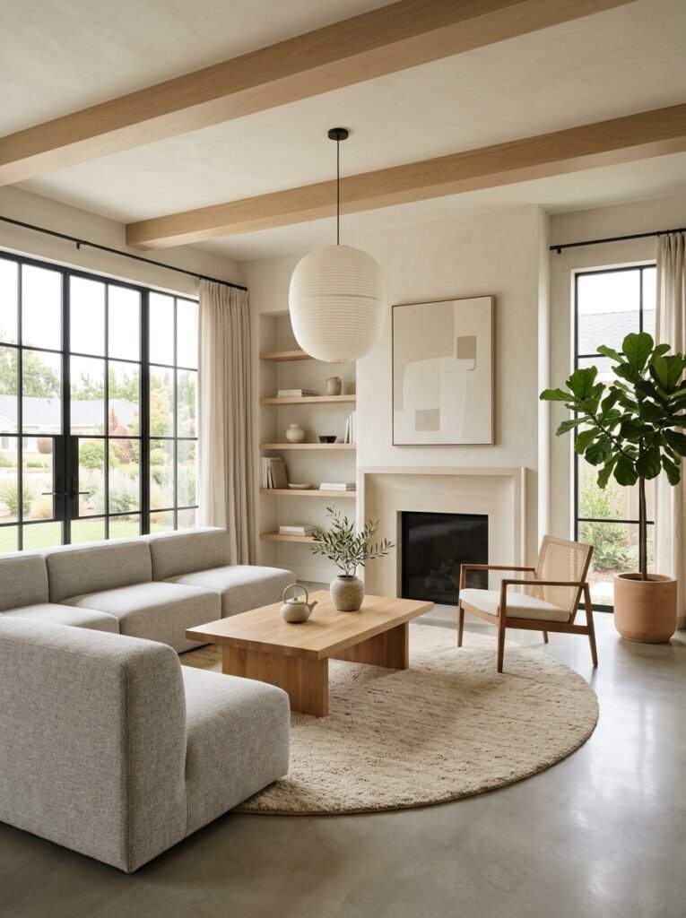 Japandi Style The Beautifully Spare American Living Room Trend Nobody Can Resist