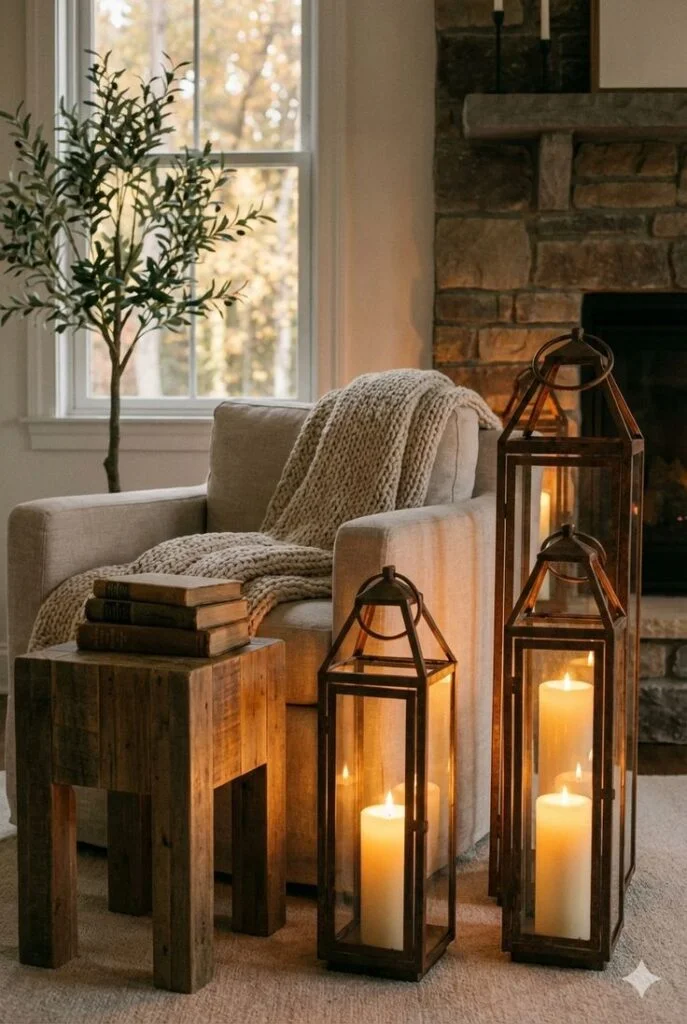 Lantern Filled Farmhouse Glow