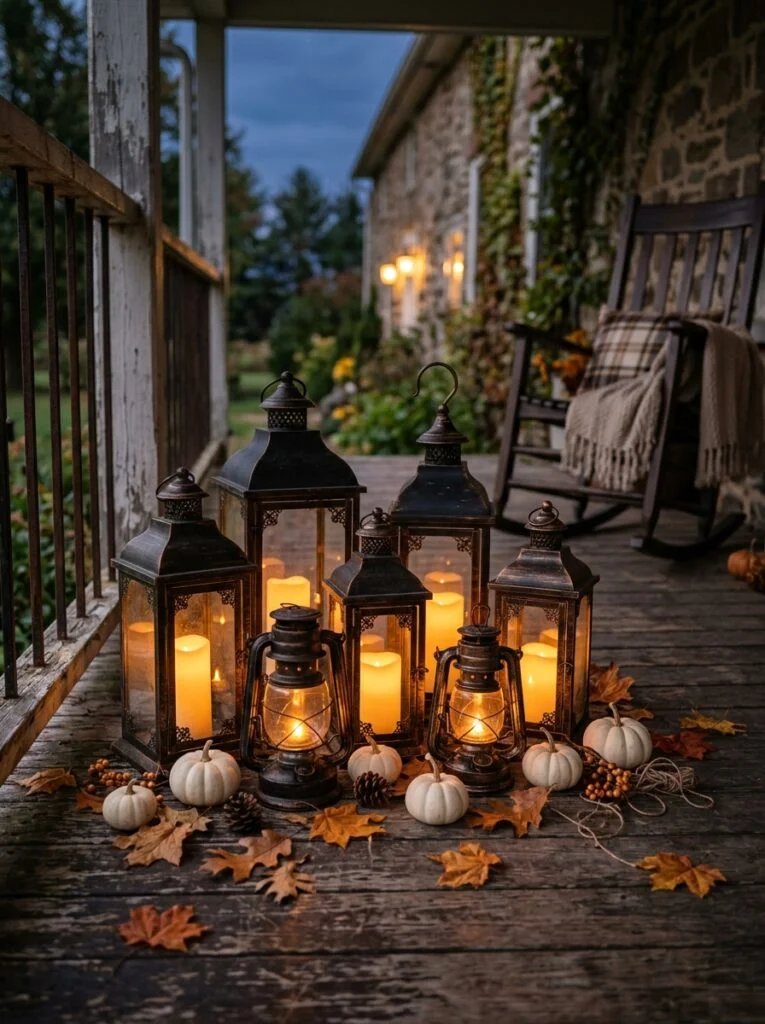 Lantern Filled Farmhouse Glow Fall Farmhouse Decor Ideas That Feel Warm and Inviting