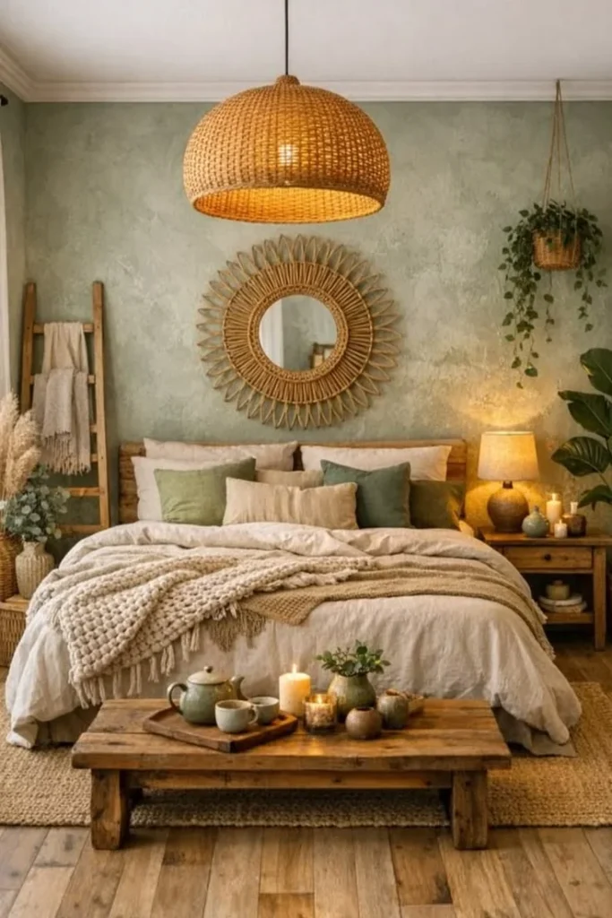 Layer Natural Textures for a Cozy Boho Feel