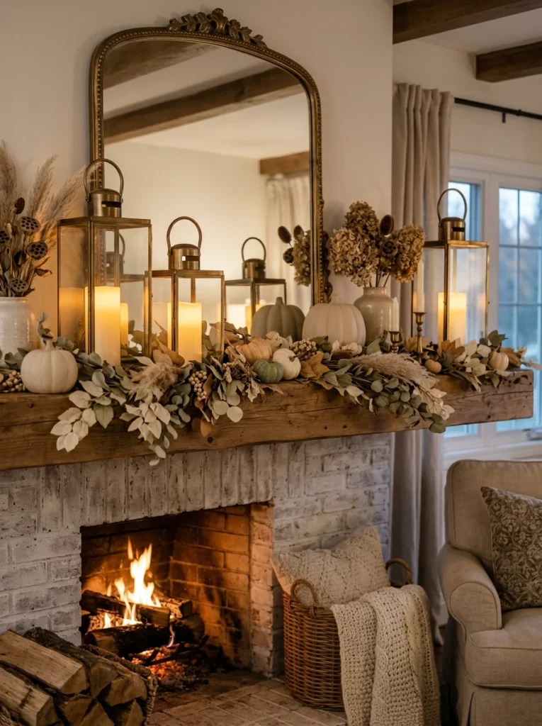 Neutral Fall Table Centerpiece Neutral Fall Decor Ideas for a Sophisticated Look need real time image of home decor 