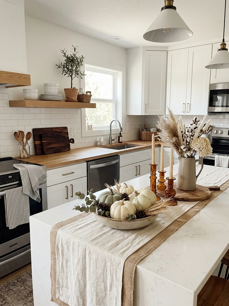 Neutral Kitchen Decor Touches Neutral Fall Decor Ideas for a Sophisticated Look need real time image of home decor 