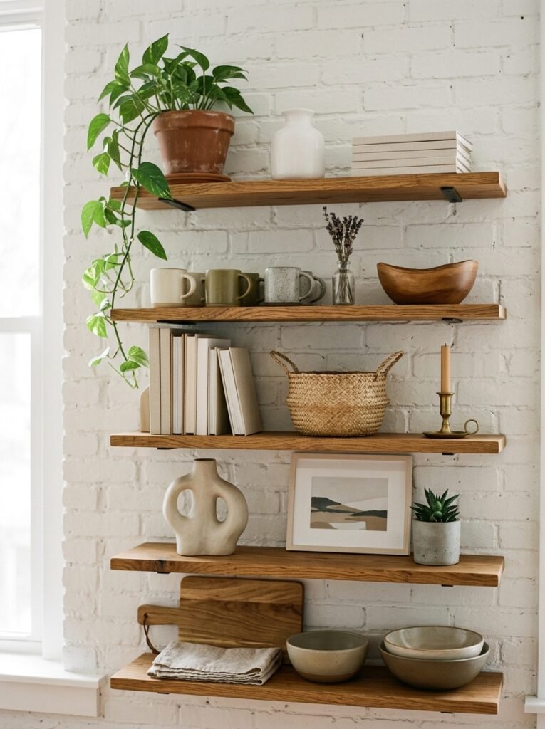 Open Shelving Styled With Intention