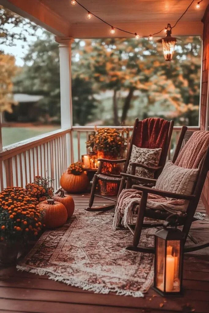 Porch Rocking Chair Setup