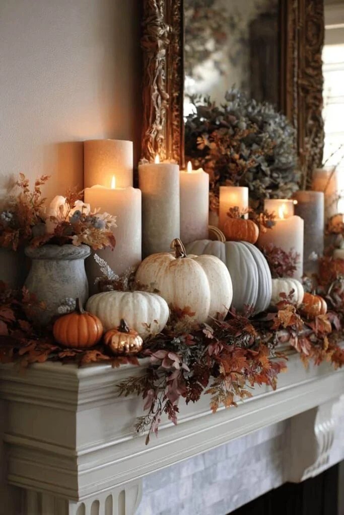 Soft Velvet Pumpkins and Luxe Textures