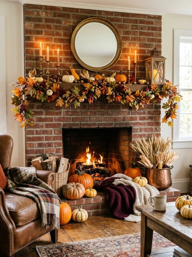 Style a Fireplace as the Ultimate Fall Focal Point