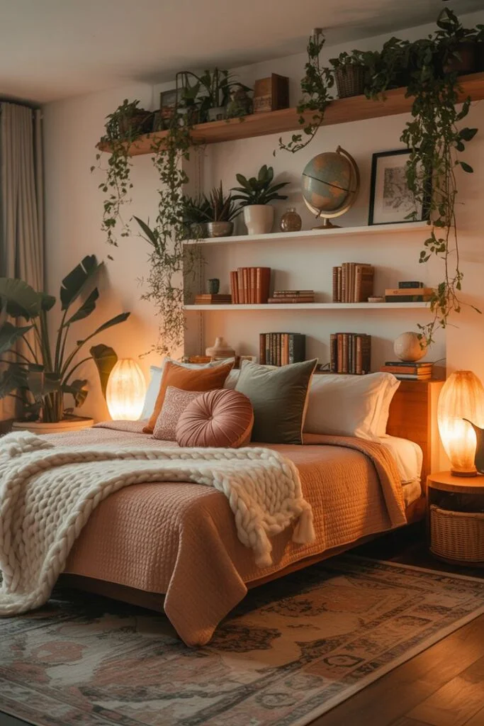 Style a Low Platform Bed for Relaxed Boho Living