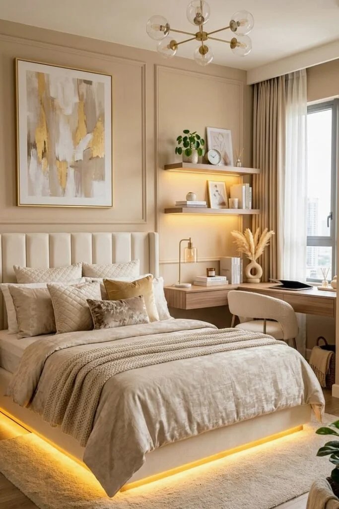 Use Floating Furniture for a Clean Airy Look