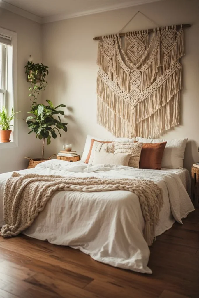 Use Macrame Wall Decor for Artistic Boho Vibes