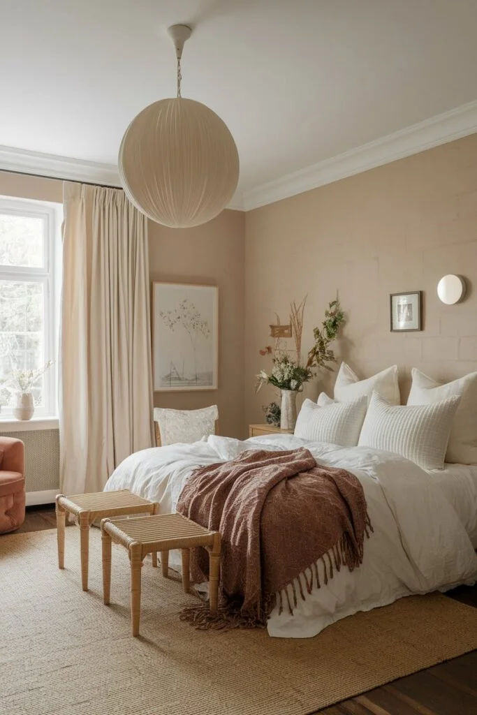 Use Soft Earthy Colors for a Calm Romantic Mood
