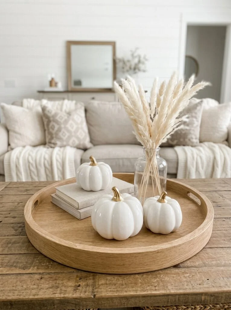 Wooden Neutral Styling Trays Neutral Fall Decor Ideas